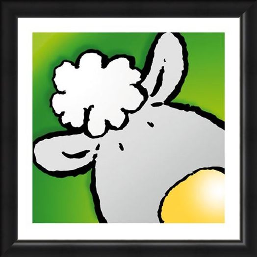 Framed Framed Sheep - Jean Paul