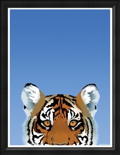 Framed Framed Tiger - Inquisitive Creatures