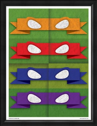 Framed Framed Minimal Movies: Teenage Mutant Ninja Turtles - Eye Masks
