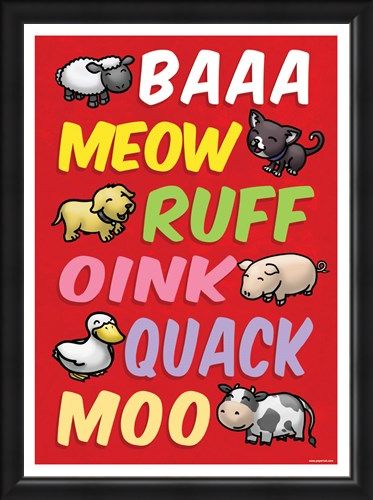 Framed Framed Animal Sounds - Cute Animal Language