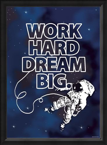 Framed Framed Work Hard - Dream Big
