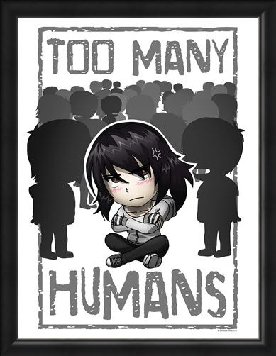Framed Framed Too Many Humans Mini Poster -