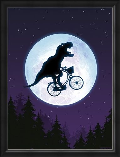 Framed Framed E.T-Rex Mini Poster - E.T Humour