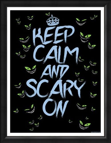 Framed Framed Keep Calm & Scary On Mini Poster - Keep Calm