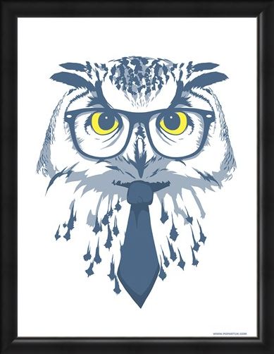 Framed Framed The Sage Mini Poster - Animal Humour