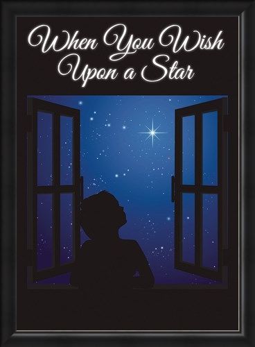 Framed Framed A Child's State Of Dreaming - When You Wish Upon A Star