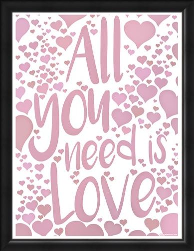 Framed Framed All You Need Is Love - Love Speaks