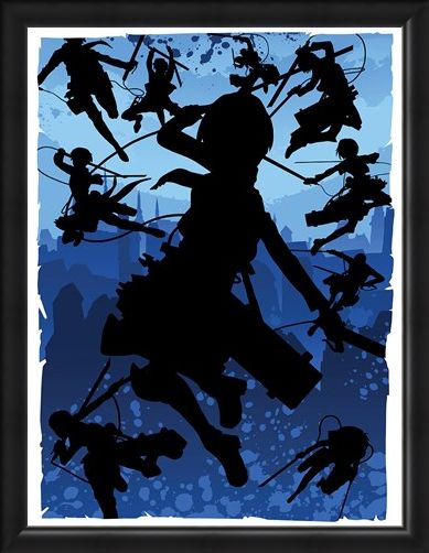 Framed Framed Wings Of Freedom - Inspired By Attack On Titan