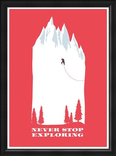 Framed Framed Make Everyday An Adventure - Never Stop Exploring