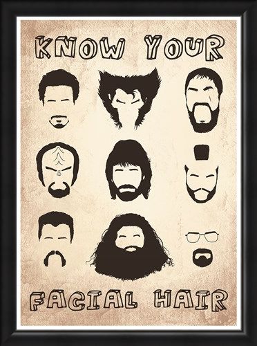 Framed Framed Know Your Facial Hair - Iconic Beards
