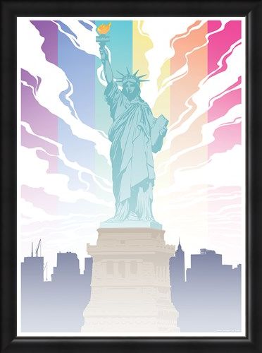 Framed Framed Lady Liberty - Pride