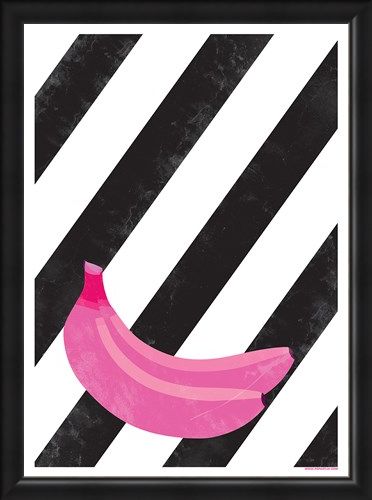 Framed Framed Banana Bunch - Pop Art Plantain