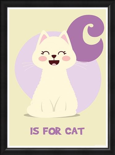 Framed Framed C...is for Cat - Animal Alphabet