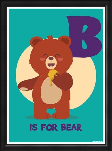 Framed Framed B...Is For Bear - Animal Alphabet