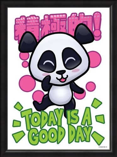 Framed Framed Today Is A Good - Handa Panda