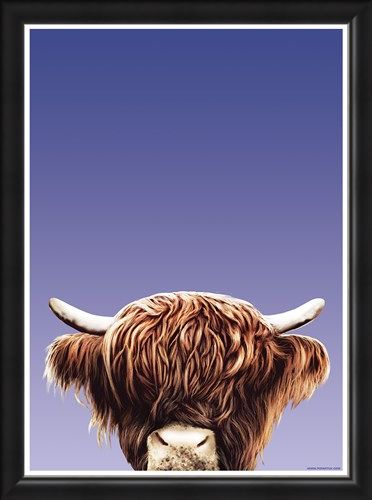 Framed Framed Hairy Highland - Inquisitive Creatures