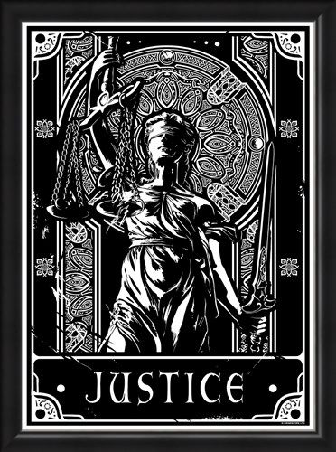 Framed Framed Justice - Deadly Tarot