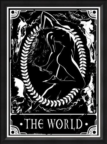 Framed Framed The World - Deadly Tarot