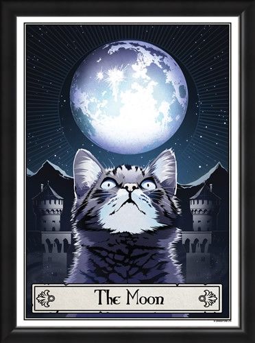 Framed Framed The Moon - Deadly Tarot Felis