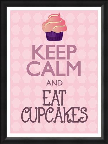 Framed Framed Keep Calm & Eat Cupcakes - Keep Calm & Carry On