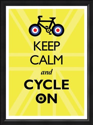 Framed Framed Keep Calm & Cycle On - Keep Calm & Carry On