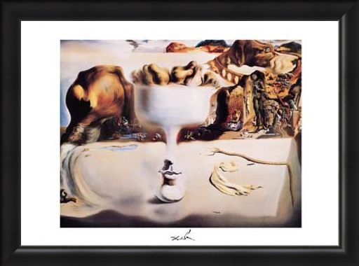 Framed Framed Apparition of a Face and Fruitdish, 1938 - Salvador Dali