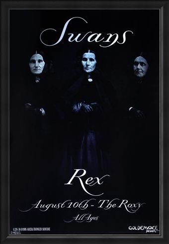 Framed Framed Swans at the Roxy - Frank Kozik