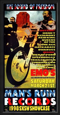 Framed Framed Man's Ruin Records 1998 SXSW Showcase - Frank Kozik