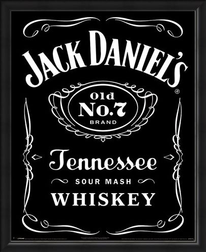 Framed Framed Classic Logo - Jack Daniels