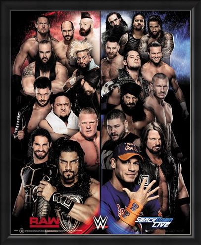 Framed Framed Raw VS Smackdown - WWE