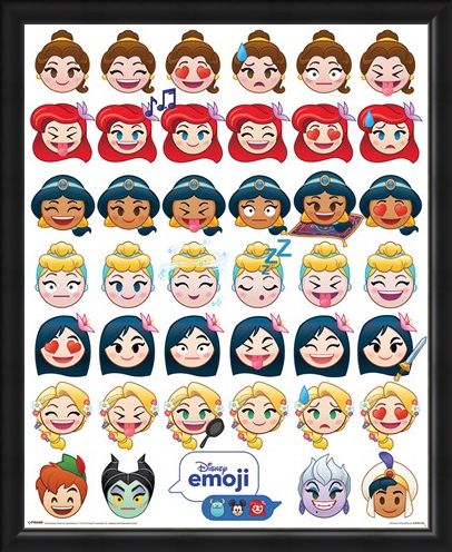 Framed Framed A Happy Ending - Disney Emoji Princess