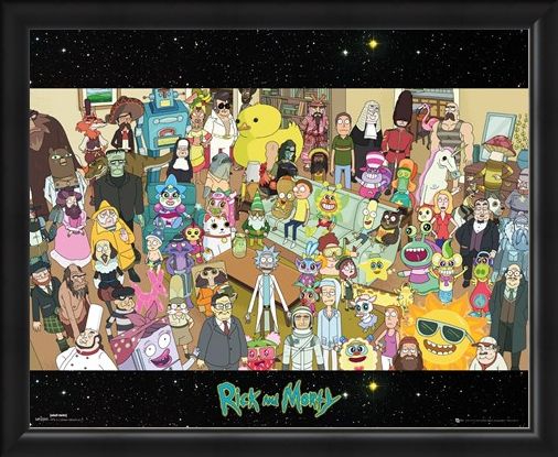 Framed Framed Cast - Rick and Morty