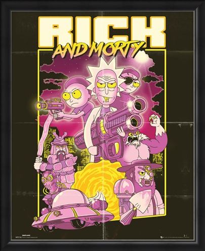Framed Framed Action Movie - Rick and Morty