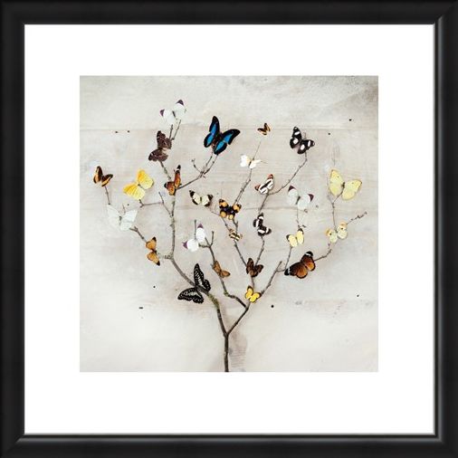 Framed Framed Tree of Butterflies - Ian Winstanley