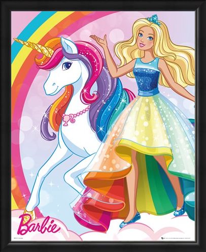 Framed Framed Unicorn - Barbie