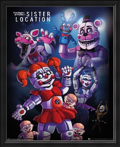 Framed Framed Sister Location Group - Five Nights at Freddy's