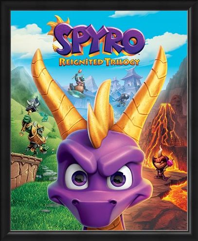 Framed Framed Game Cover Art - Spyro