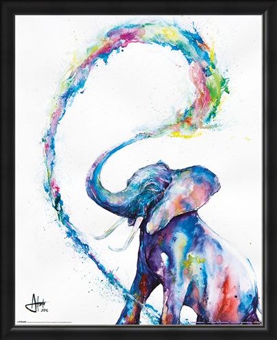 Framed Framed Elephant - Marc Allante
