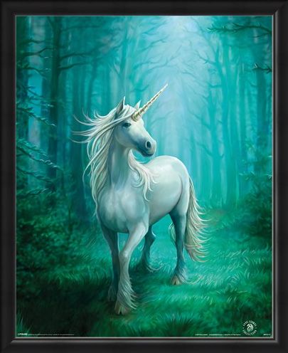 Framed Framed Forest Unicorn - Anne Stokes