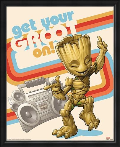 Framed Framed Get Your Groot On - Guardians of the Galaxy Vol. 2