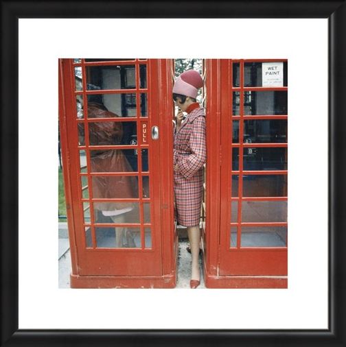 Framed Framed Phone Box - London 1963