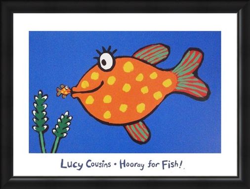 Framed Framed Hooray for Fish! - Lucy Cousins