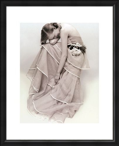 Framed Framed Tiered Evening Dress, March 1951 - Norman Parkinson