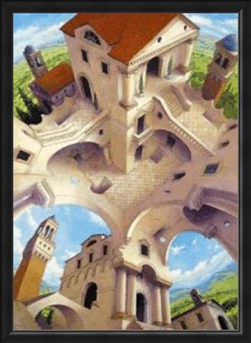 Framed Framed Temple of Possibilities - Impossible
