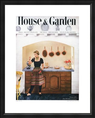 Framed Framed House and Garden, February 1950 - Herbert Matter