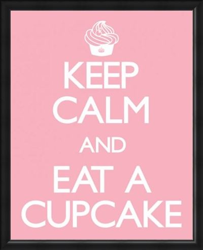 Framed Framed Keep Calm and Eat a Cupcake - Keep Calm and Carry On