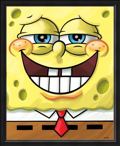Framed Framed Cheeky Grin - Spongebob Squarepants