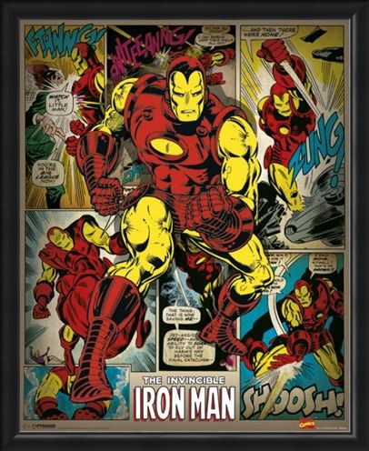 Framed Framed Hero To The Rescue - The Invincible Iron Man