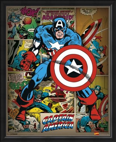 Framed Framed He Took On All Of Them! - Captain America