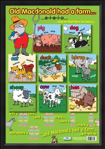 Framed Framed Old Macdonald's Farm - Traditional Nursery Rhyme